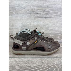 Teva Terra-Float Travel Lace Women’s Sz 9.5 Waterproof Brown Leather Sandals